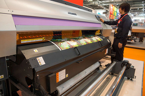 1. Mimaki UJV500 160 with extra LEDs on front