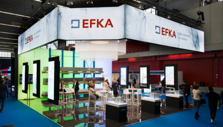 EFKA präsentiert beleuchtete und unbeleuchtete Textilrahmen auf der European Sign Expo 2022