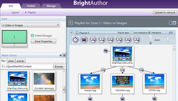 BrightAuthor - BrightSign's DOOH authoring software