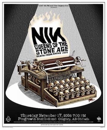 Nine Inch Nails screen print band poster