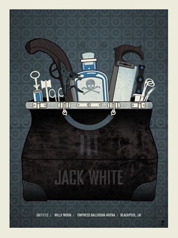 Jack White screen print band poster