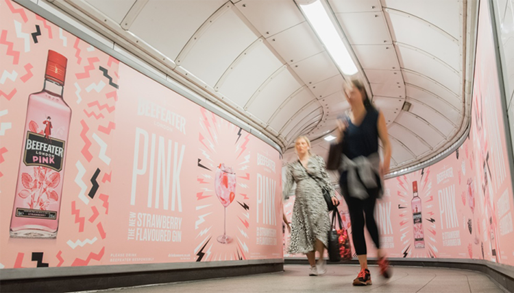 Sweet smell of success: strawberry-scented graphics on the London Underground