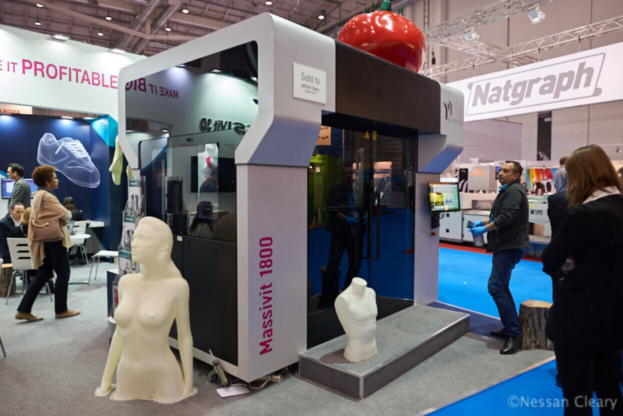 Massivit showed off its Massivit 1800 3D printer.