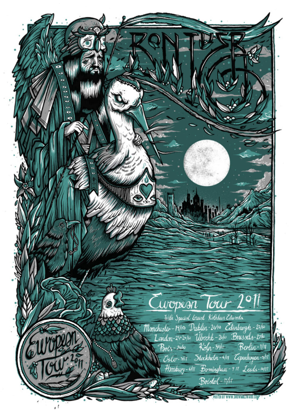 Millward-Bon-Iver-European-Tour-Poster