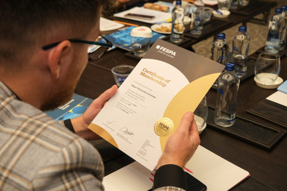 FESPA Member Certificate