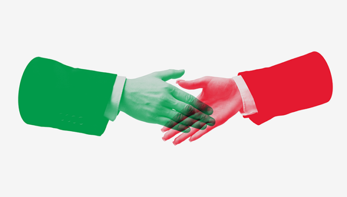 A hand shake